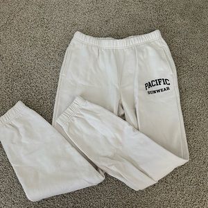 Ivory PacSun Sweatpants